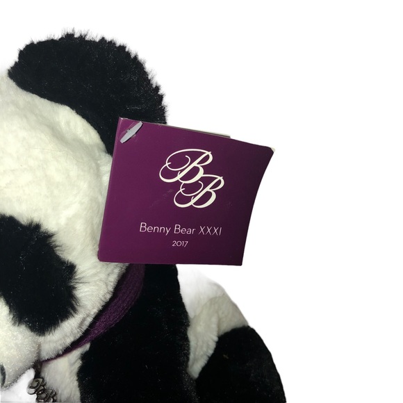 Ben Bridge Bear; NWT Teddy Bear Soft Plush w/Purple Scarf 10” Stuffed Animal - Picture 3 of 9